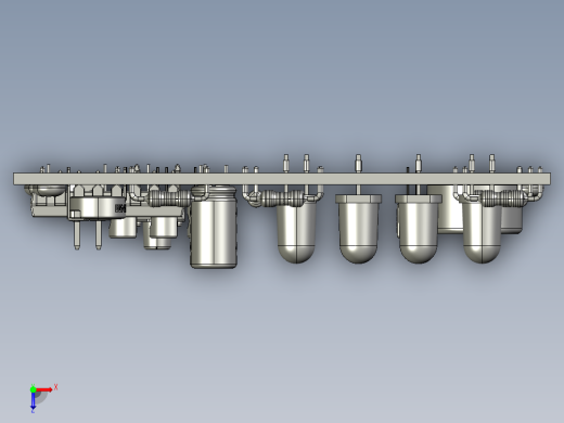 LED灯 3D模型俯视缩略图