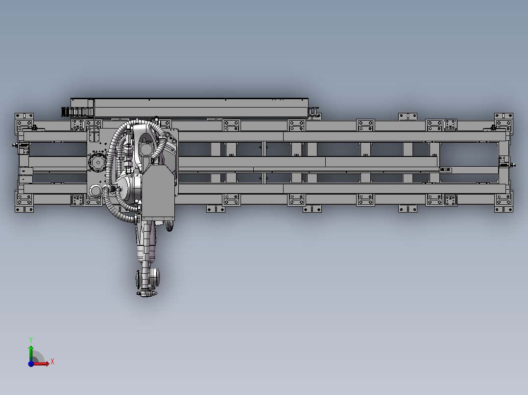 B08-机械臂行走台前视图