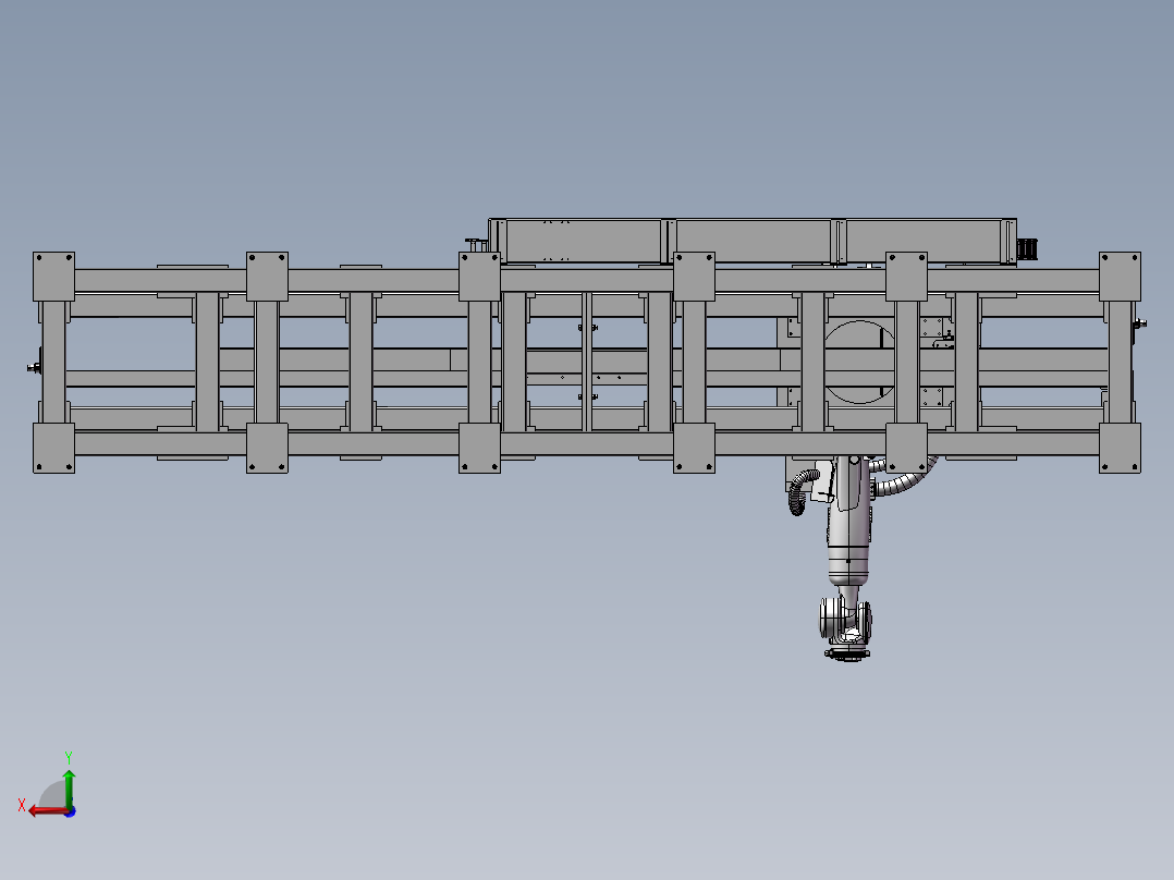 B08-机械臂行走台后视图