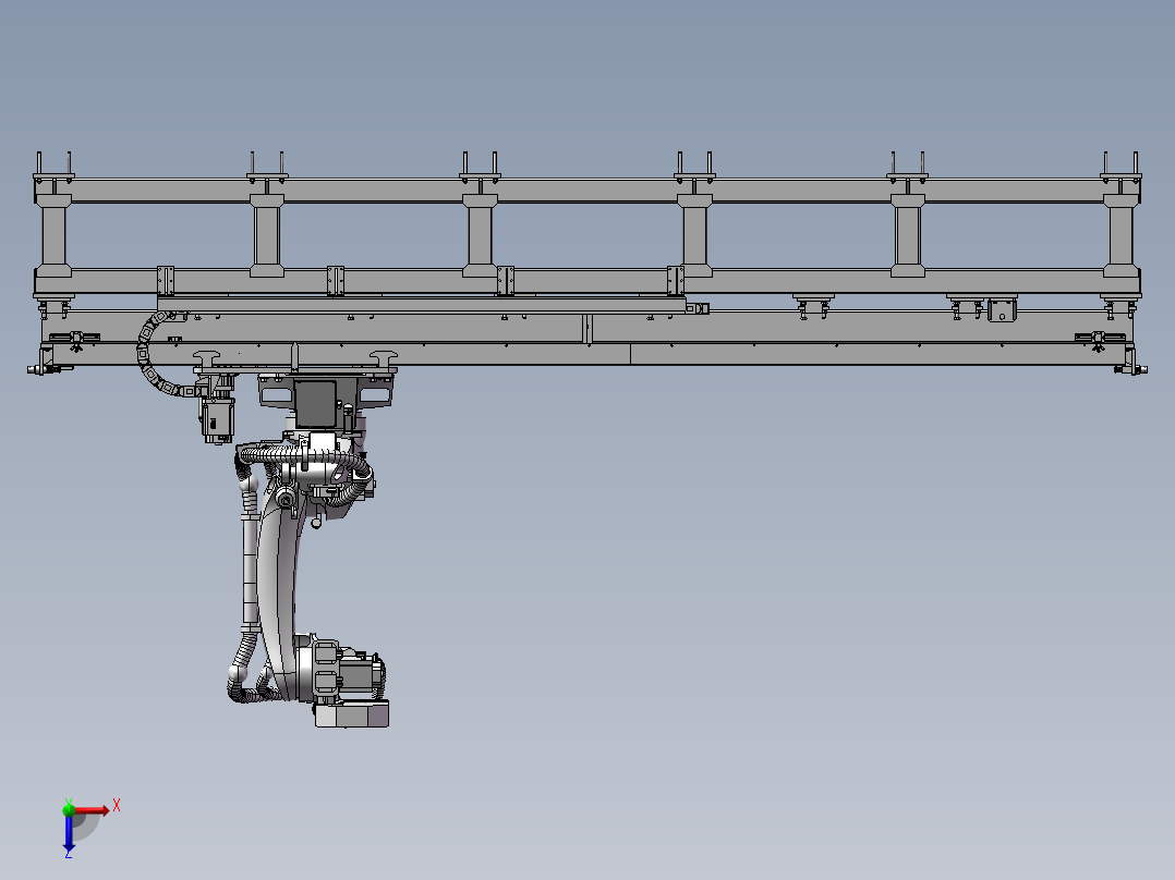 B08-机械臂行走台俯视图