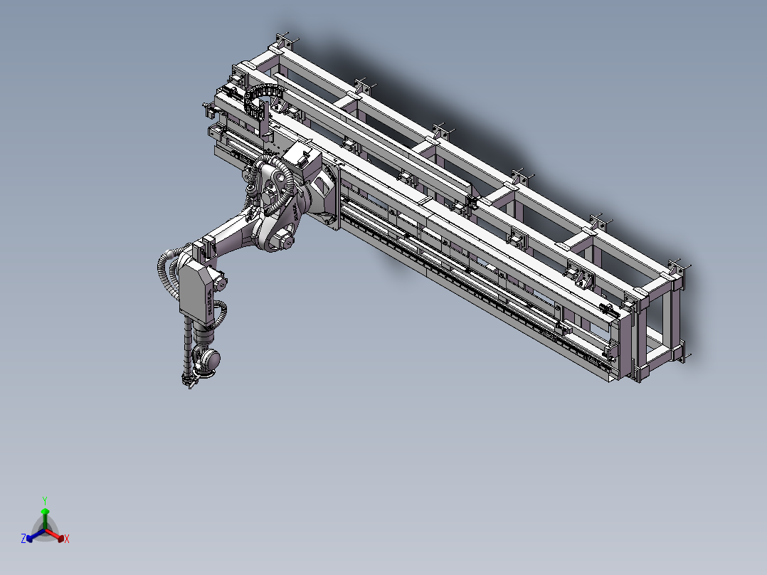 B08-机械臂行走台正等轴测图