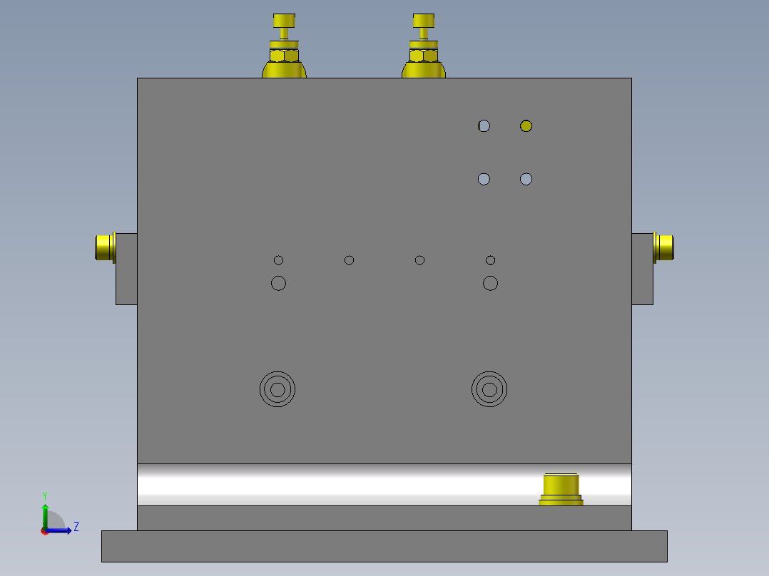 双夹爪180°旋转移栽结构3d图纸 非标移栽机 90度翻转结构3d模型左视图