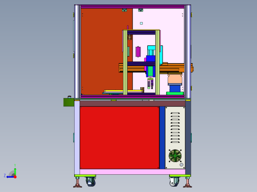 外壳全自动检测定位贴标机右视缩略图