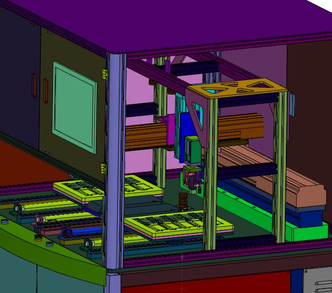 外壳全自动检测定位贴标机