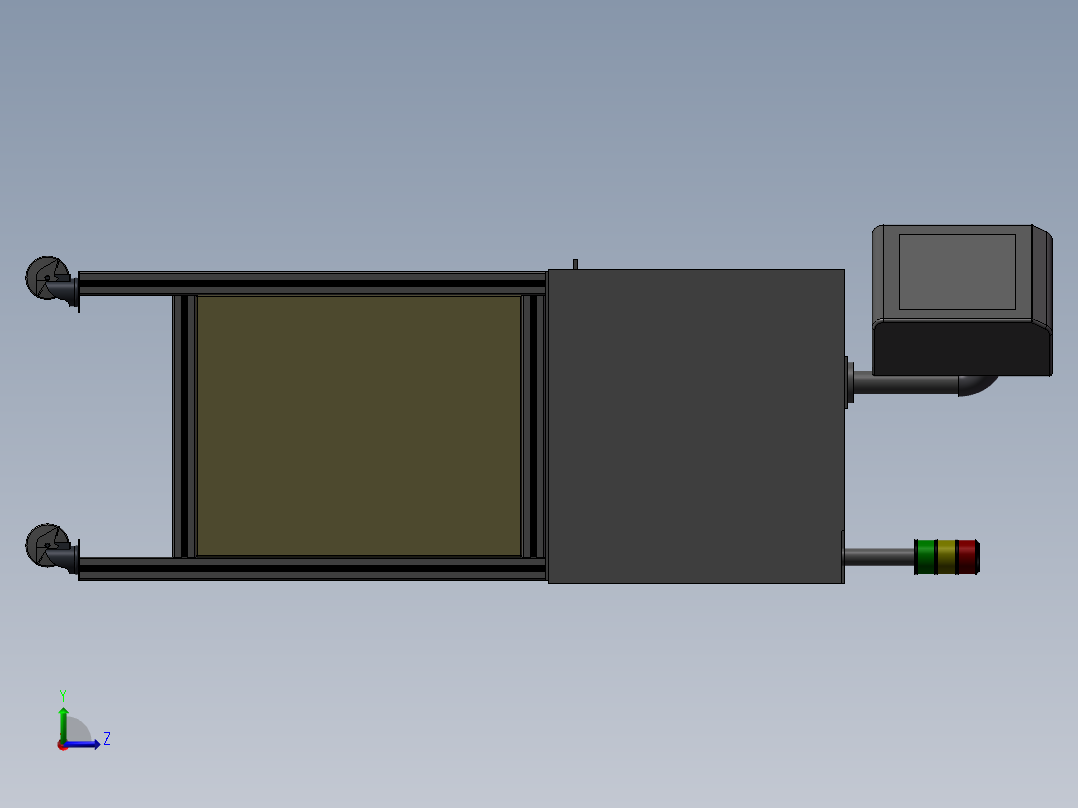 自动安装电阻自动化设备左视图
