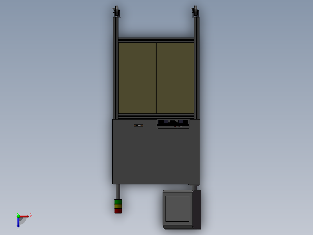 自动安装电阻自动化设备俯视图