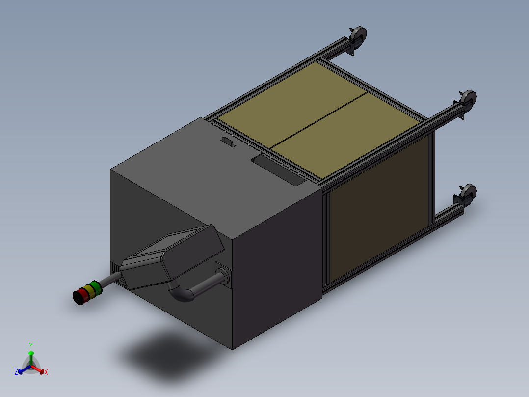自动安装电阻自动化设备正等轴测图