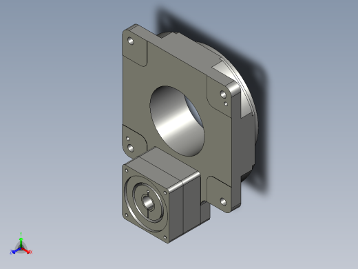 中空旋转平台KFN200-10模型配直齿改
