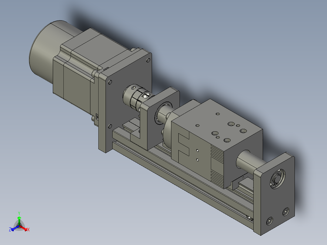 模组FSK40-L10C7-BC-B57-50行程（B57刹车电机）主视图