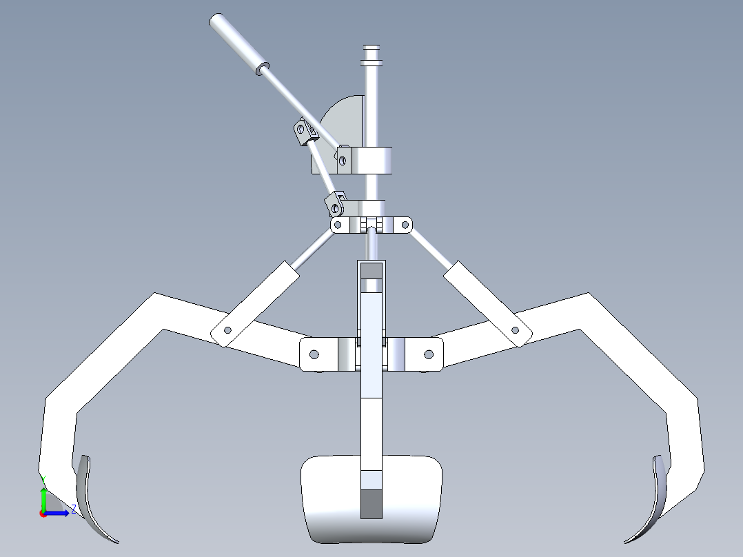 轮胎抓取爪左视图