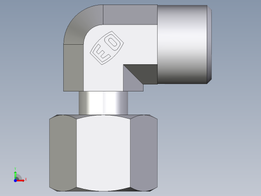 卡套式工业通用硬管接头EO_Standpipe_elbow_EVW10LOMDCF前视缩略图