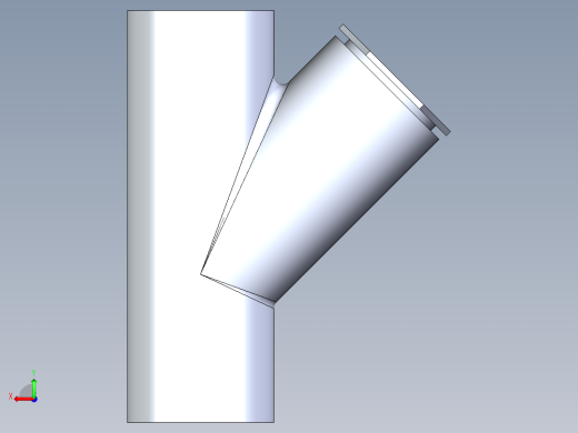 CPVC管件34-Sch80_45_Reducing_Wye_SxSxS_9870-251FB_2in x 1.5in后视缩略图