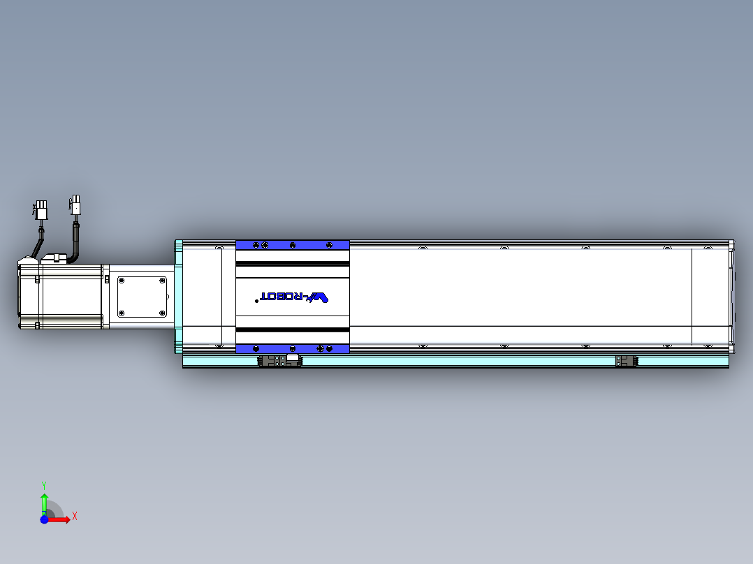 VF丝杆传动-一般环境VF14-Lxx-C-S400-BC-ZP75-C3前视图