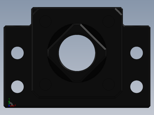 BK 轴承座可调整尺寸前视缩略图