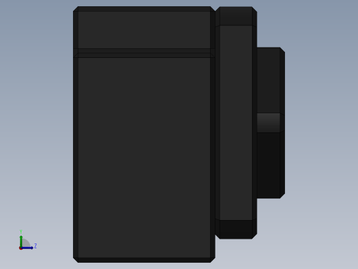 BK 轴承座可调整尺寸左视缩略图