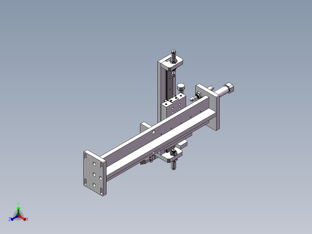 一种分割器转盘上料通用机械手正等轴测图