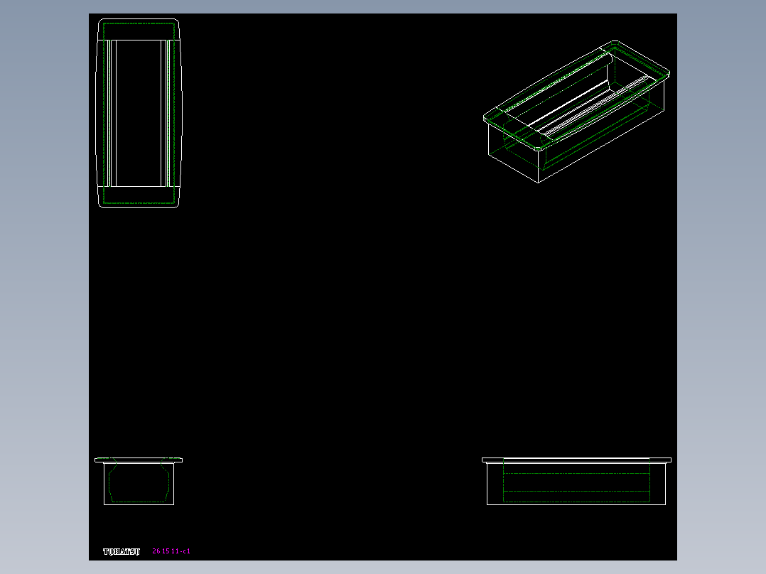 人體工學型把手ERB-2D多系列多零件图纸模型