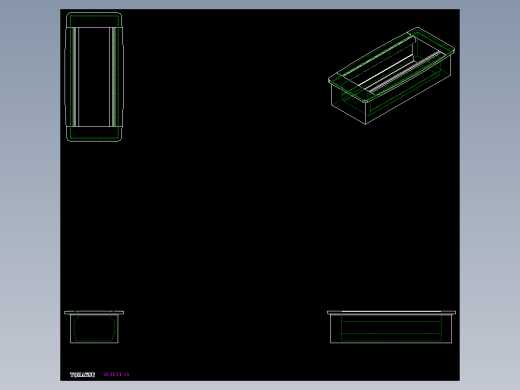 人體工學型把手ERB-2D多系列多零件图纸模型