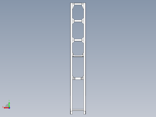 轻卡车架设计 轻型卡车货车车架设计（含CAD图纸、CATIA三维模型、说明书）后视缩略图
