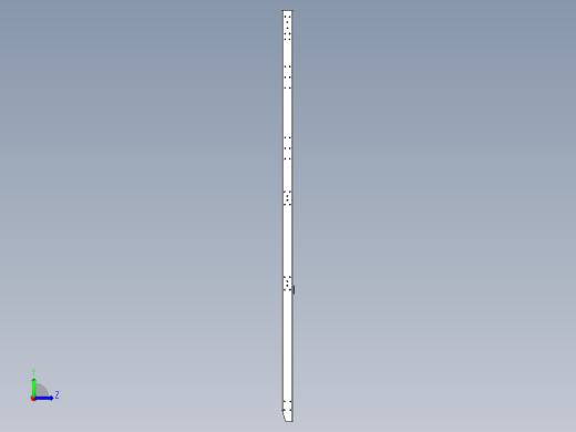 轻卡车架设计 轻型卡车货车车架设计（含CAD图纸、CATIA三维模型、说明书）左视缩略图