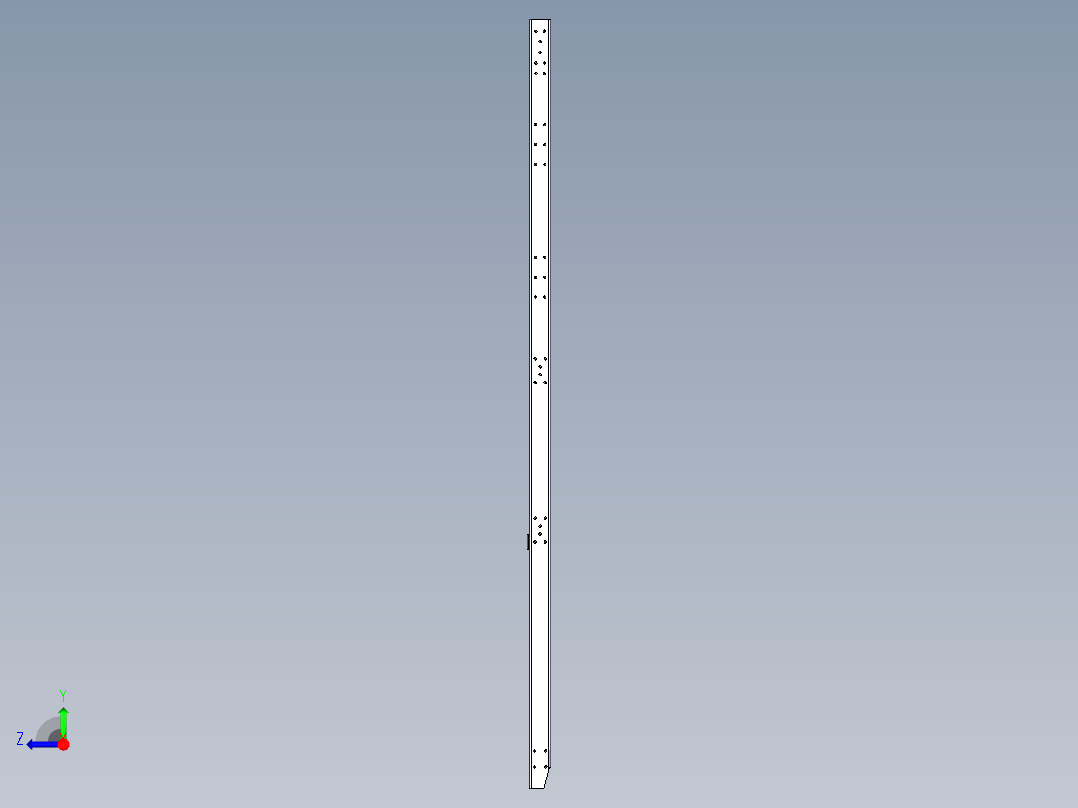 轻卡车架设计 轻型卡车货车车架设计（含CAD图纸、CATIA三维模型、说明书）右视图