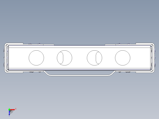 轻卡车架设计 轻型卡车货车车架设计（含CAD图纸、CATIA三维模型、说明书）俯视缩略图