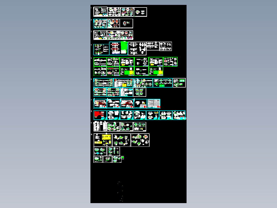 厂区大门图纸合集，10个厂区及生活小区大门施工图