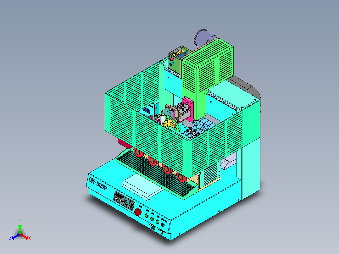 DH-300P 点焊锡机设备正等轴测图