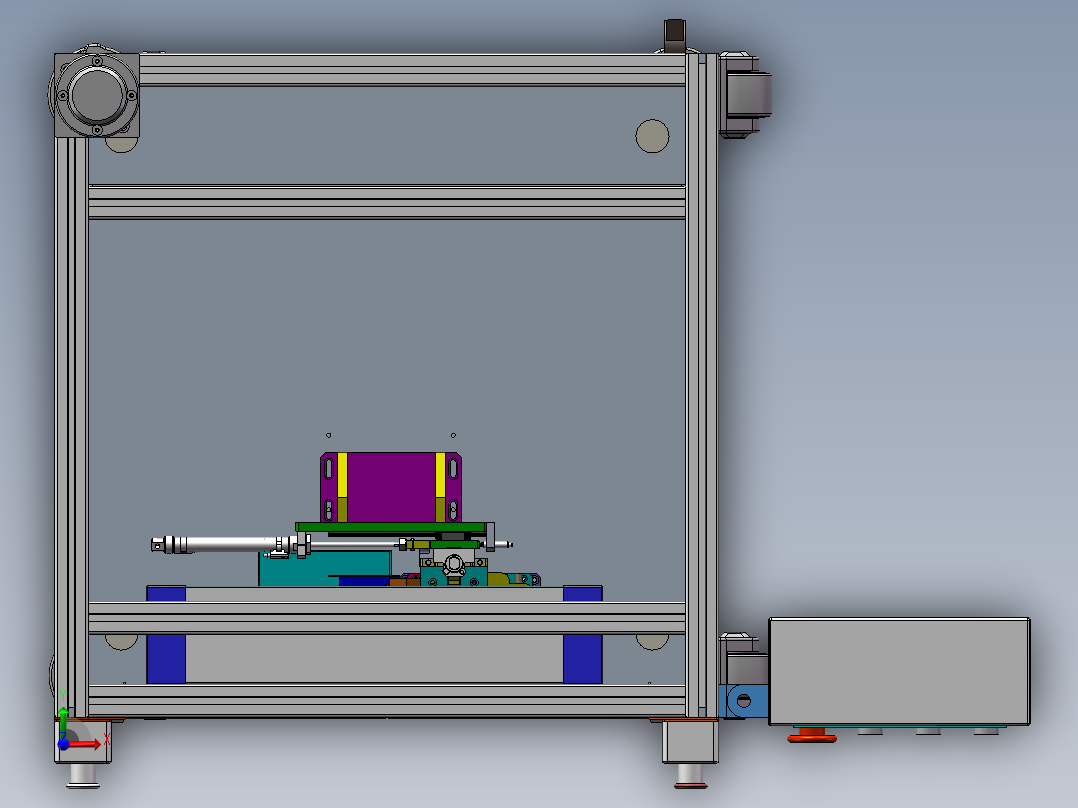 减速机称重及检测前视图