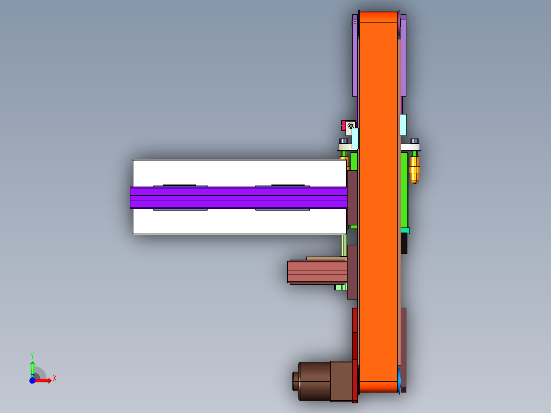 圆瓶印前火焰处理烧瓶机前视图