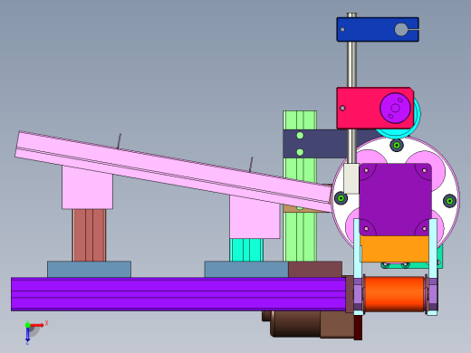 圆瓶印前火焰处理烧瓶机俯视缩略图