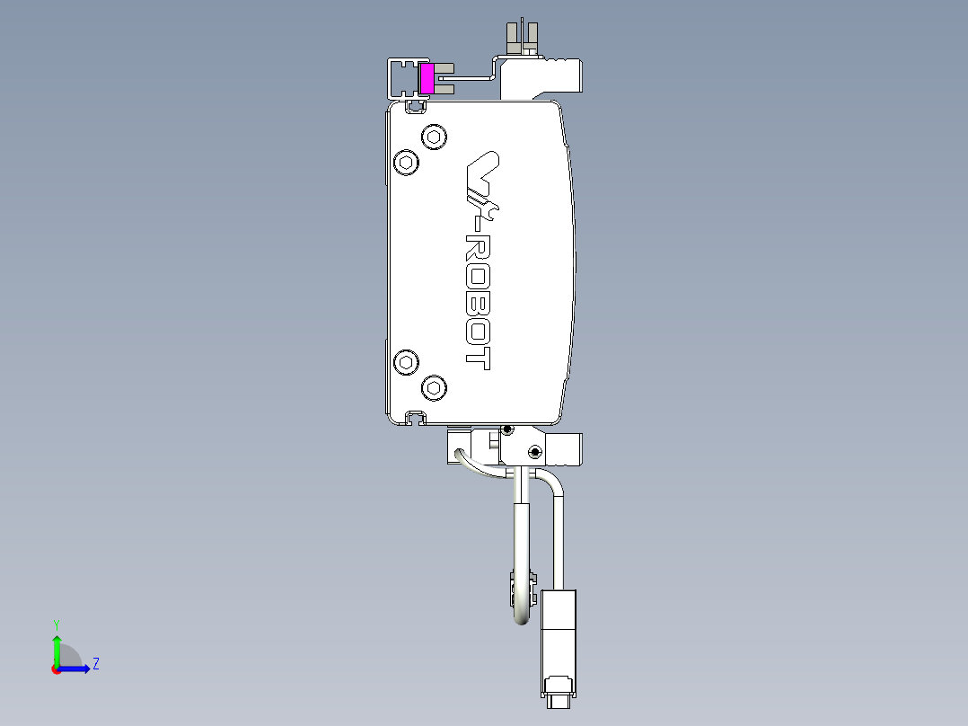 威洛博VL系列直线电机模组-2VL14S1-S600左视图