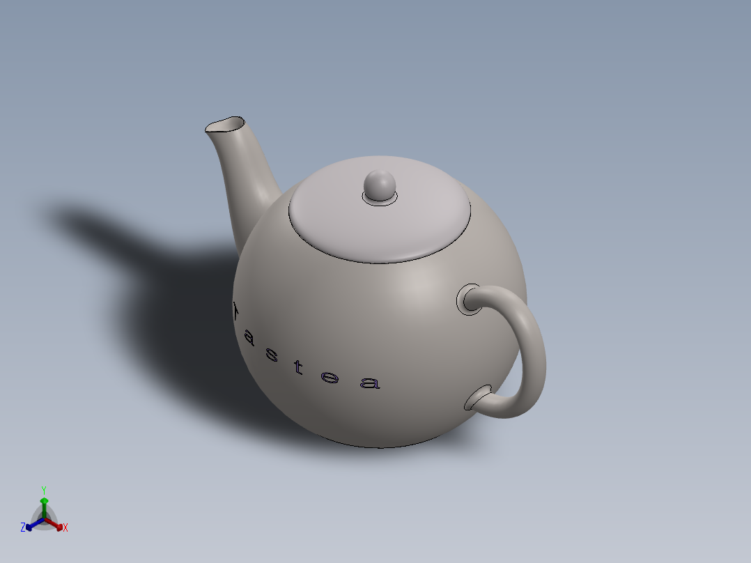 茶壶3正等轴测图