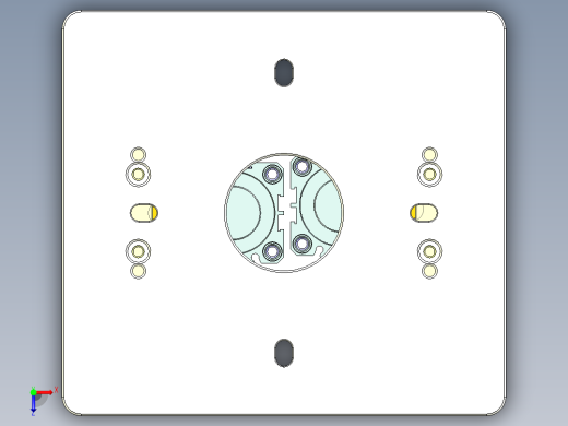ZX551-B-笔记本CNC工装夹具三维模型CNC6-1010俯视缩略图