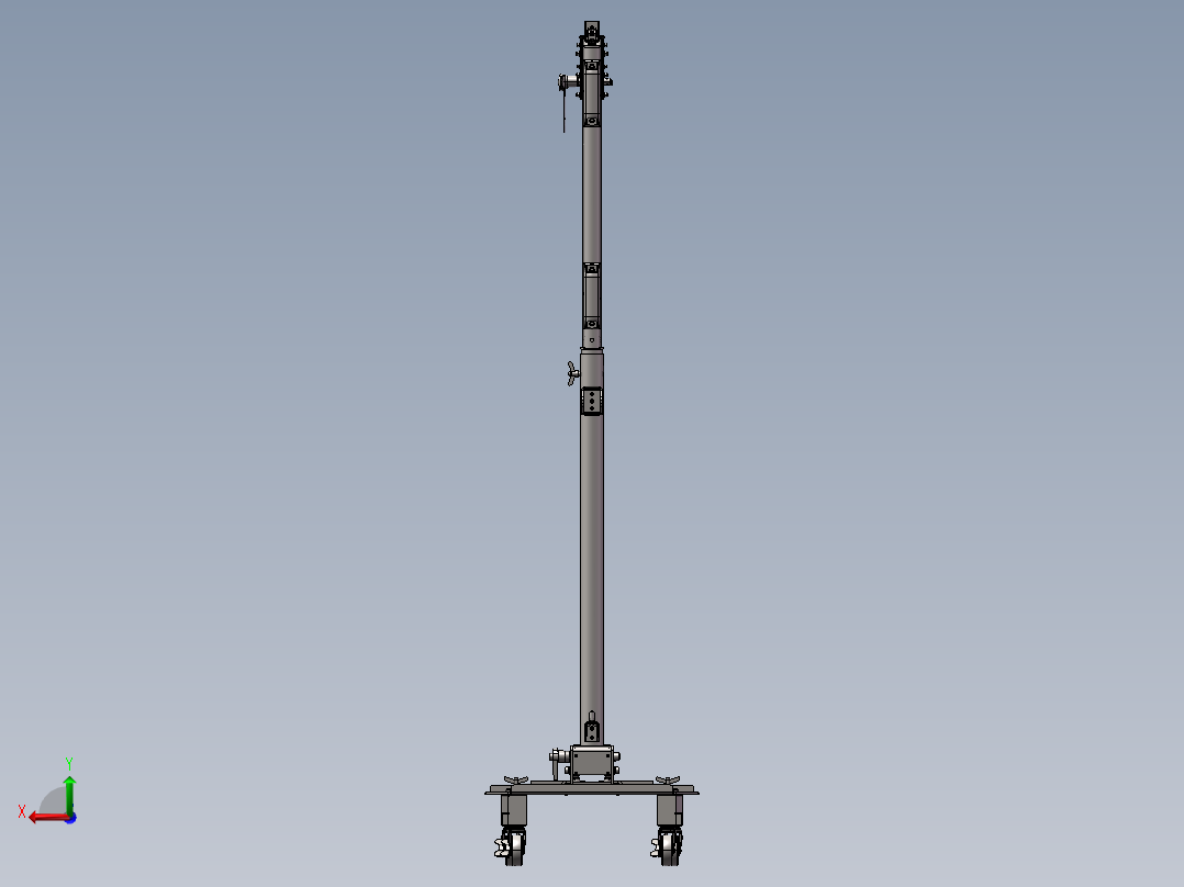 多功能医疗伸展推车sw20后视图