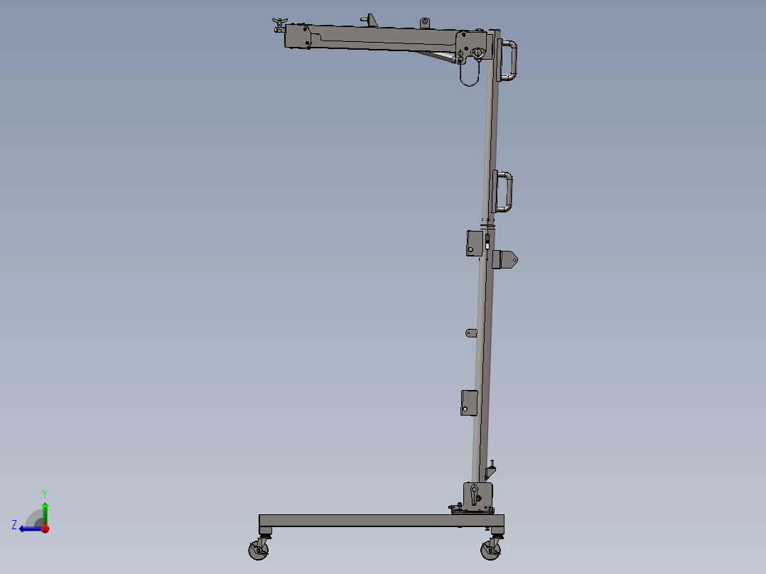 多功能医疗伸展推车sw20右视图