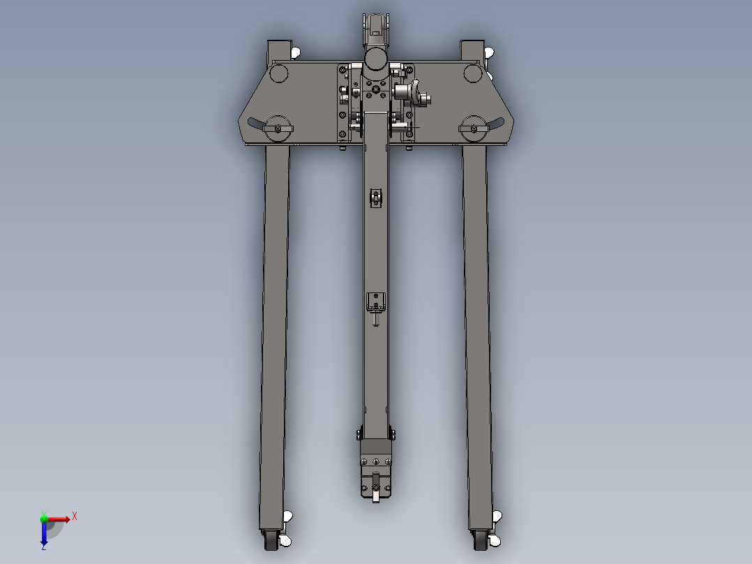 多功能医疗伸展推车sw20俯视图