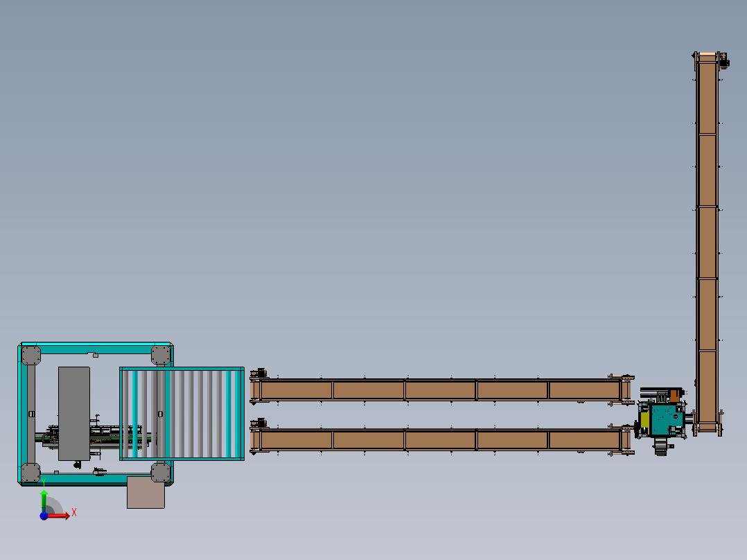 薄膜自动检测生产线sw17可编辑前视图
