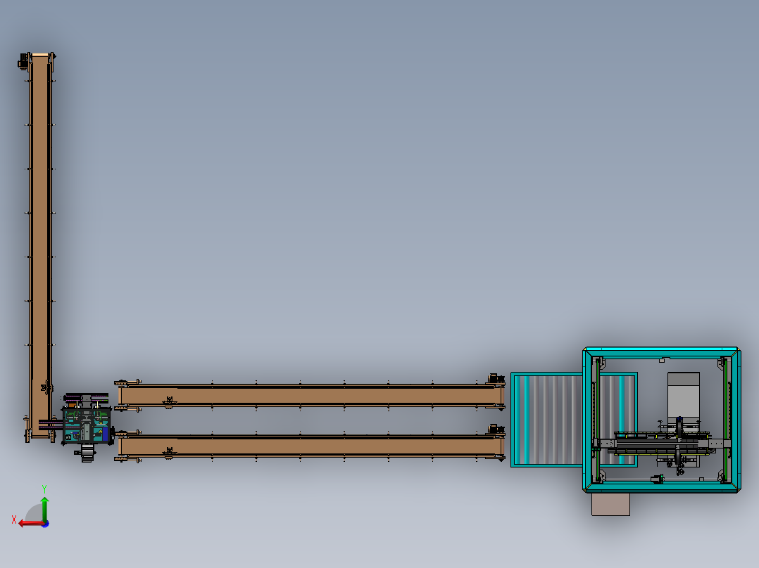 薄膜自动检测生产线sw17可编辑后视图