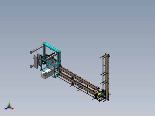 薄膜自动检测生产线sw17可编辑正等轴测缩略图