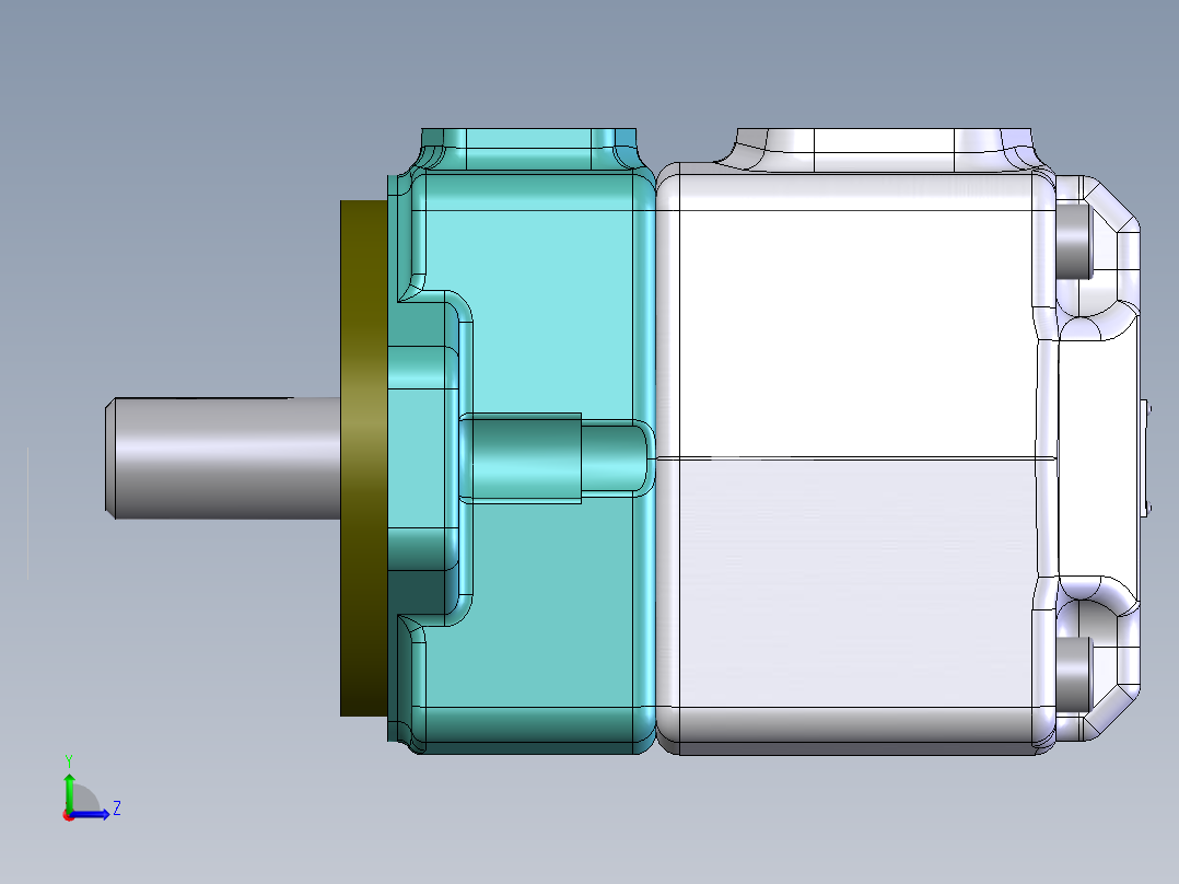 YUKEN EUROPE LTD-PV2R液压元件左视图