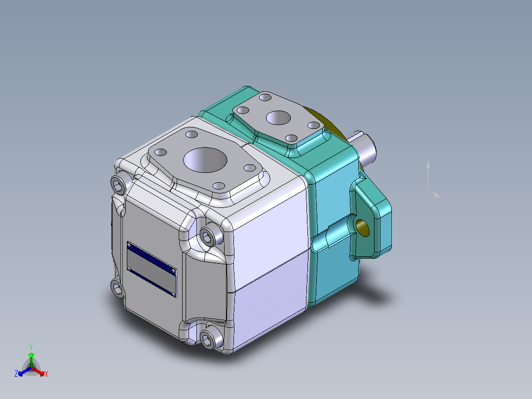 YUKEN EUROPE LTD-PV2R液压元件正等轴测图