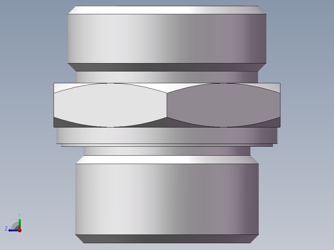 英制管螺纹ED密封、1CB-36-16WD右视图