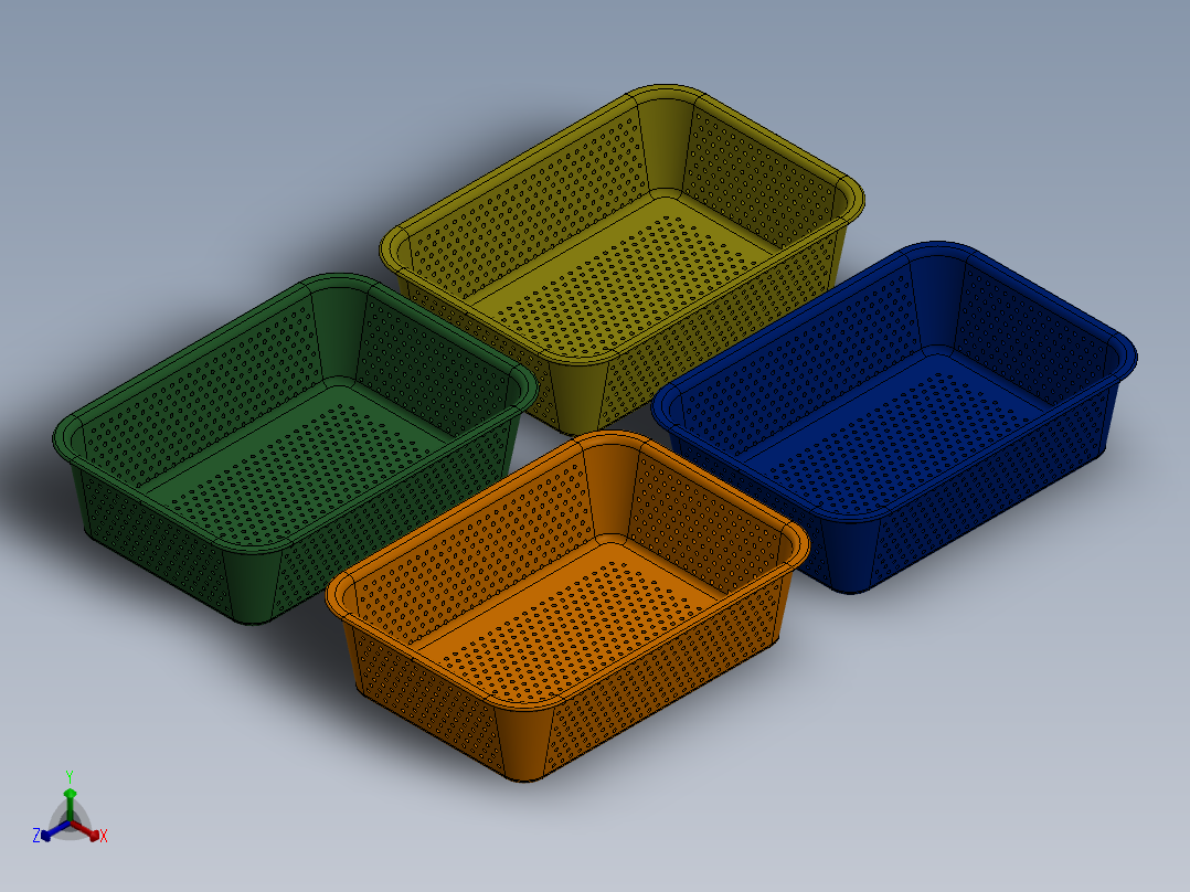 篮子(58)正等轴测图