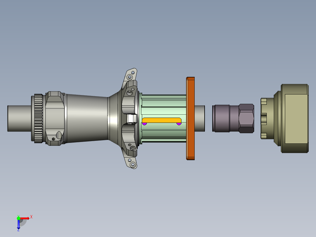 Vision Trimax 25 带 DT Swiss EXP 棘轮俯视图