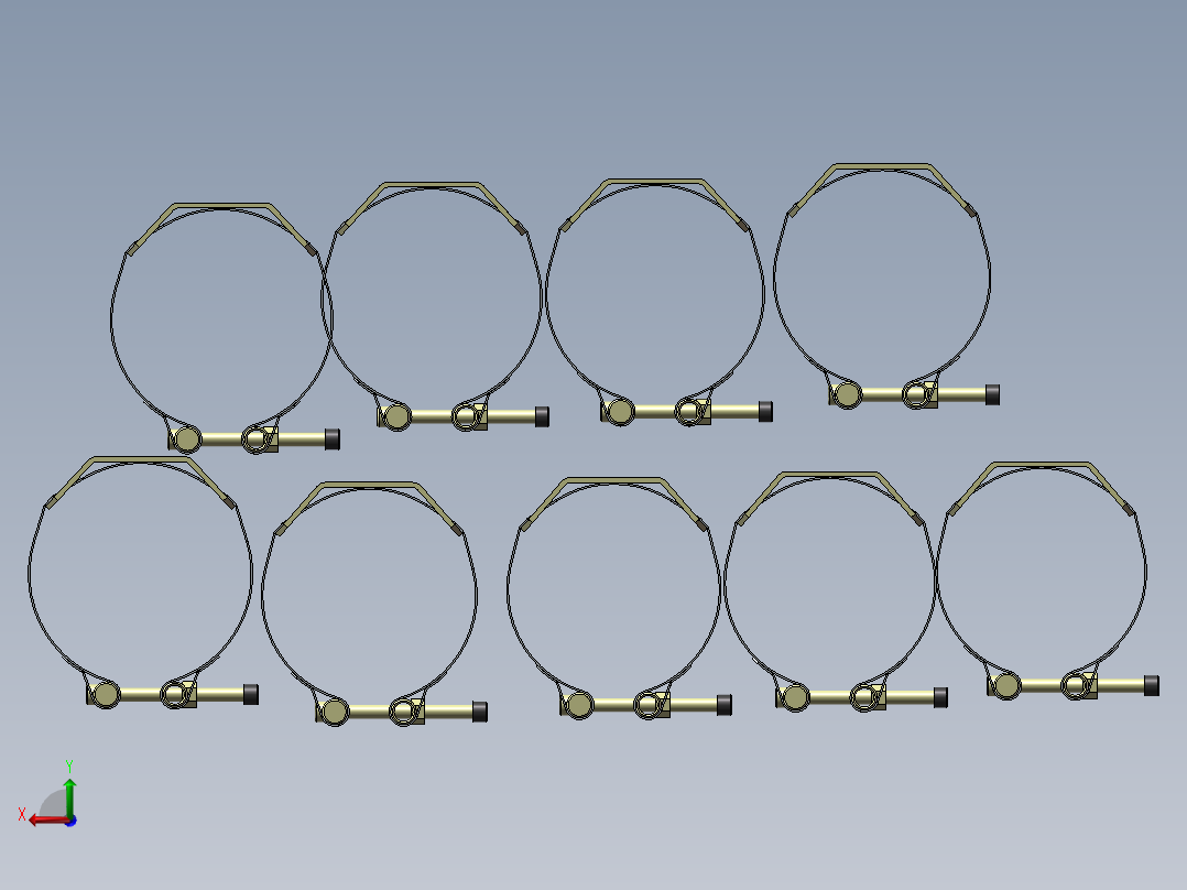 9款HRGPS 0 A 121-129金属卡箍后视图