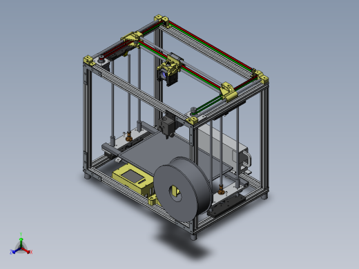 3D打印机 3D打印机的结构设计150正等轴测缩略图