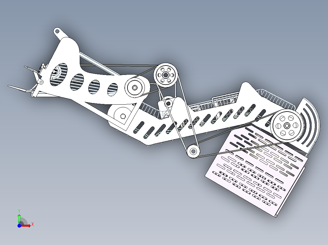 土豆收获机、马铃薯收获机前视图