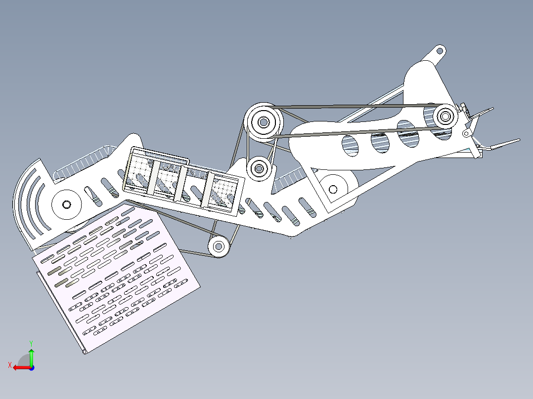 土豆收获机、马铃薯收获机后视图