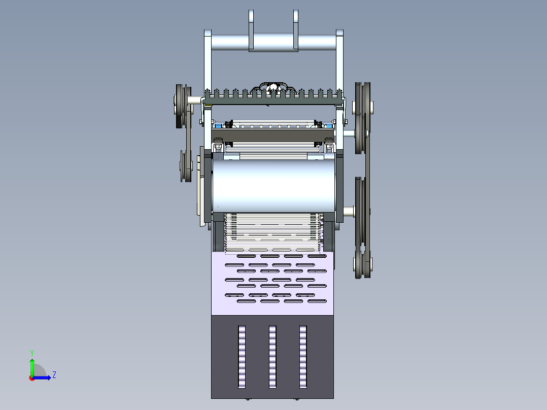 土豆收获机、马铃薯收获机左视图